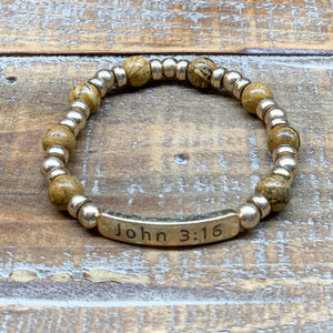 John 3:16 Scripture Bracelet