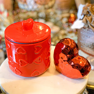Red Heart Canister