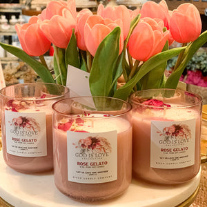God Is Love Candle