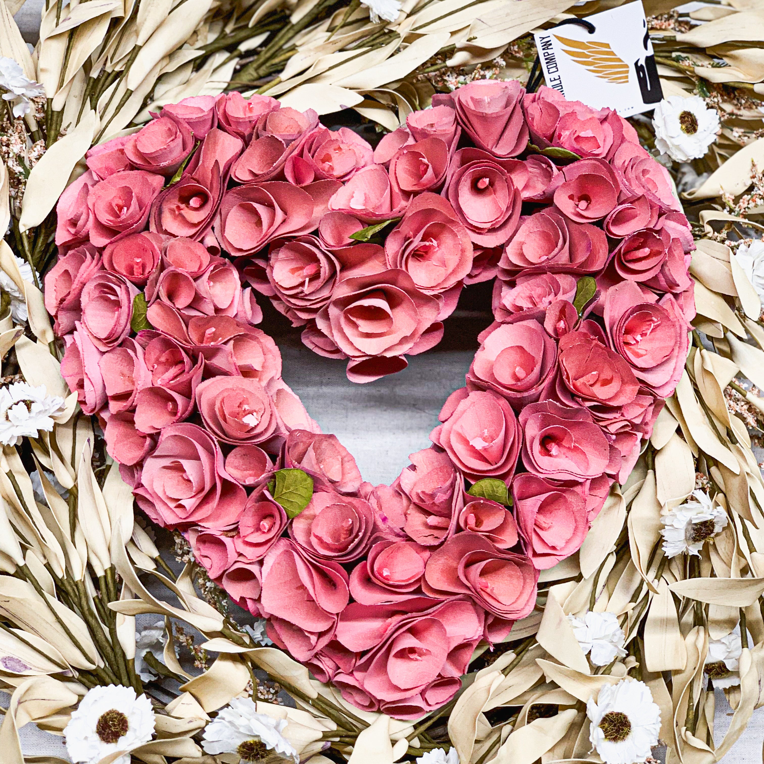 Rustic Wooden Heart Wreath