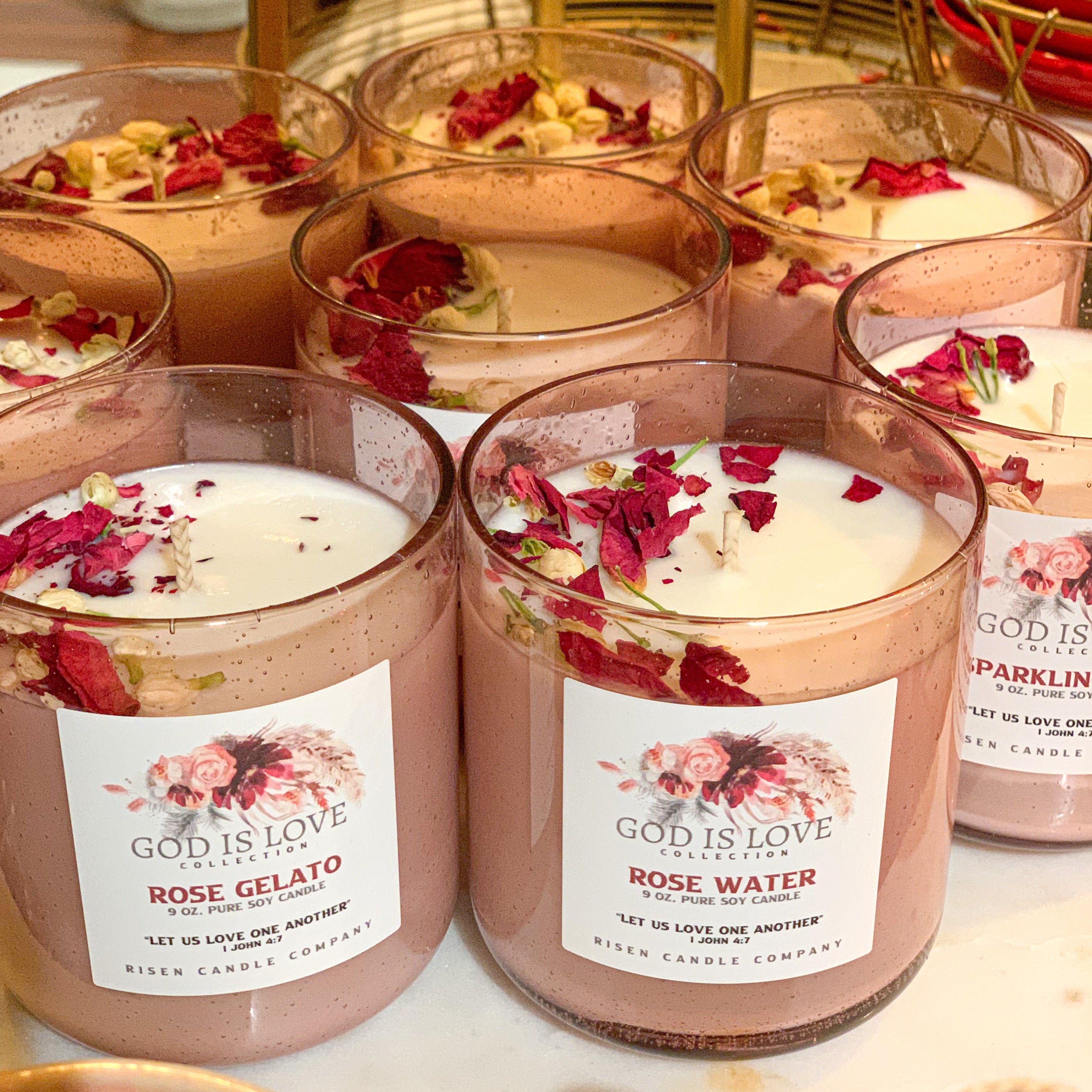 God Is Love Candle