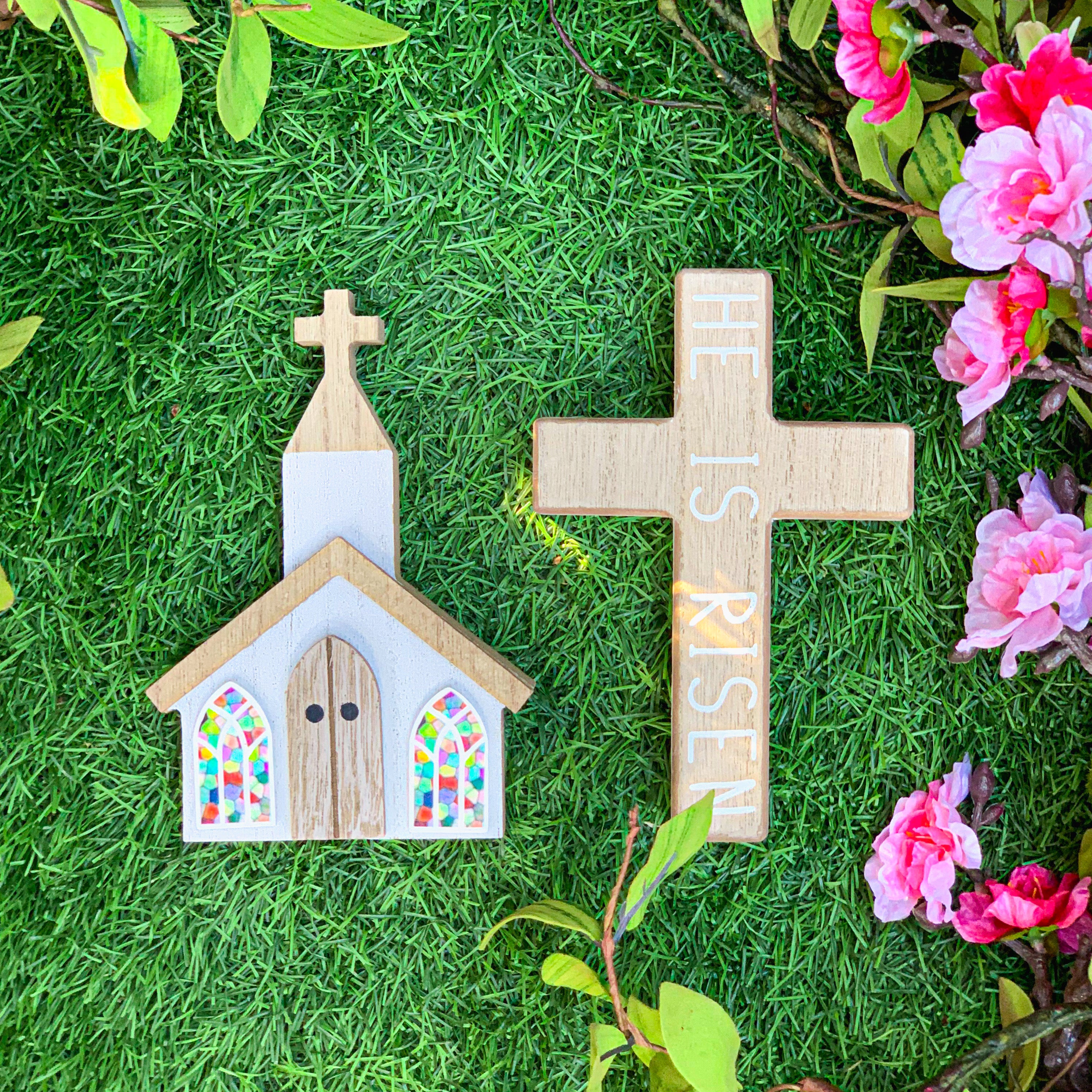 Rustic Church and Cross