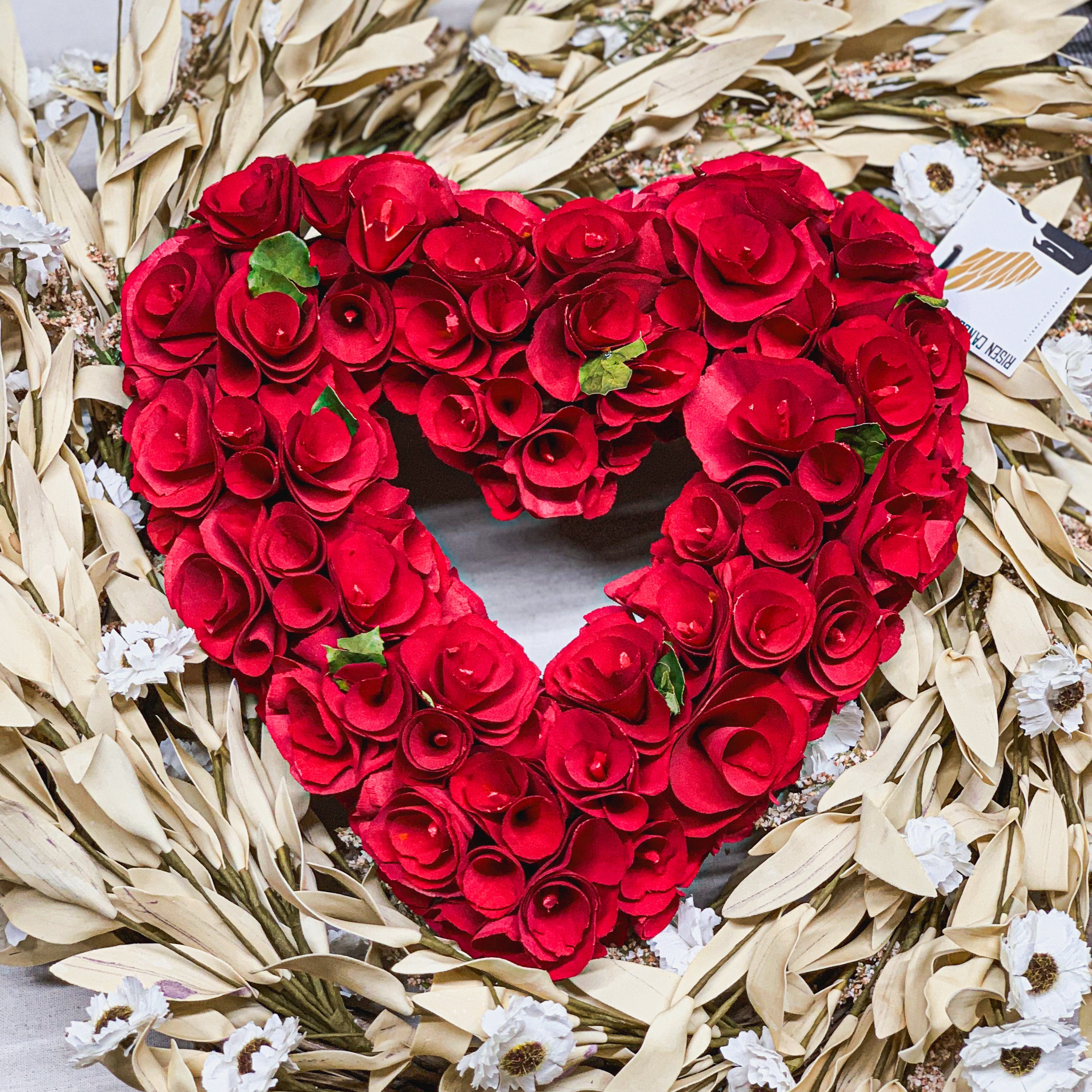 Rustic Wooden Heart Wreath