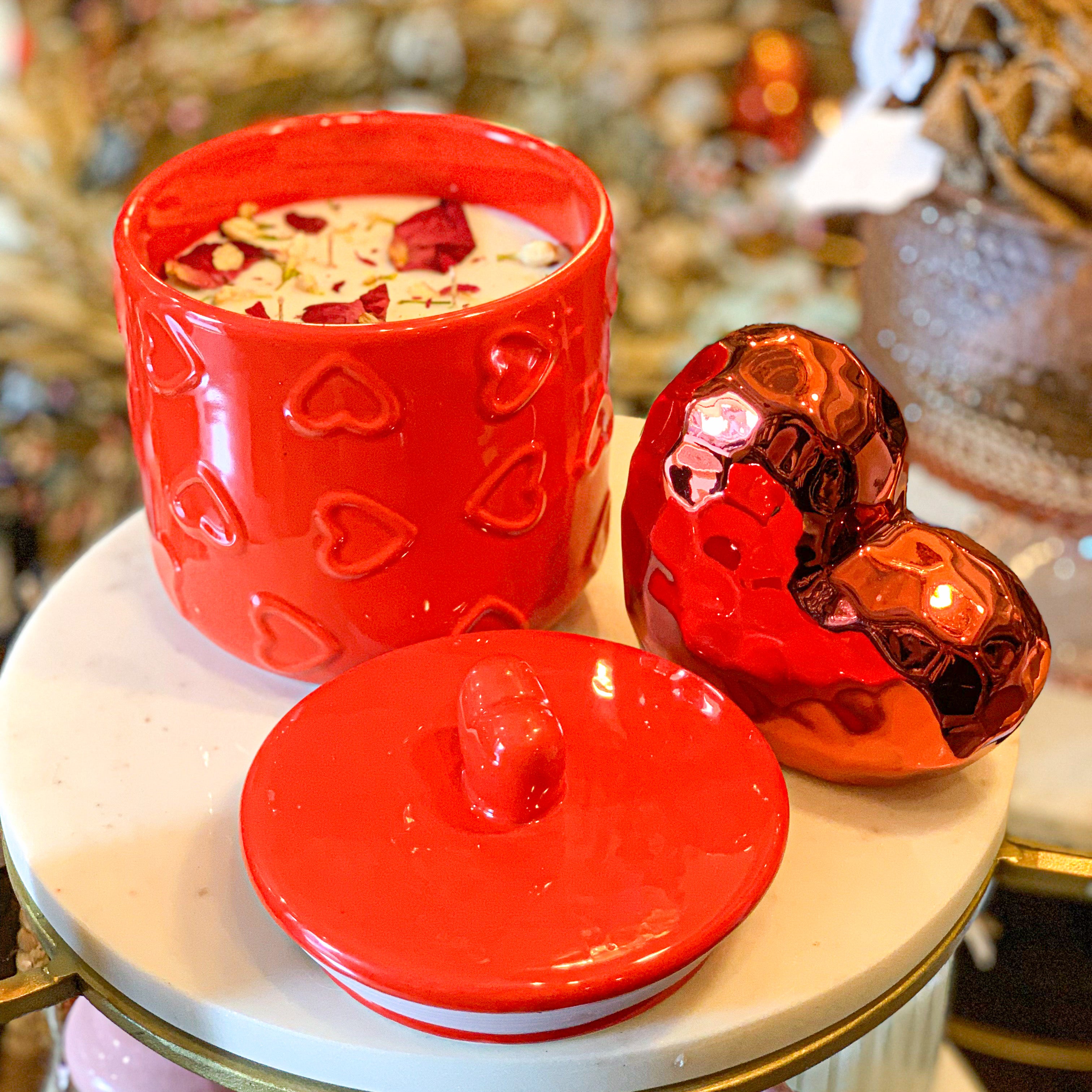Red Heart Canister