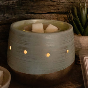 Illuminaire Fan Turquoise Warmer Set